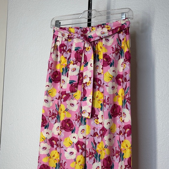 Mayoral Floral Wide Leg Pants - Pink, Yellow, White - Picture 5 of 11